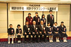 岡山県統計功労者・統計グラフコンクール表彰式を開催