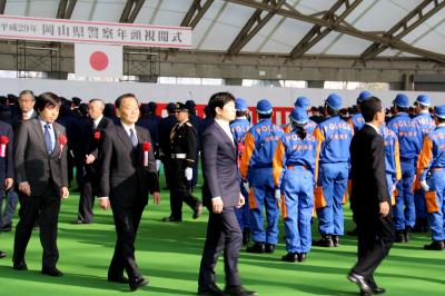 平成29年岡山県警察年頭視閲式