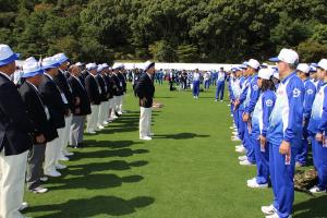 第72回国民体育大会（愛顔つなぐえひめ国体）総合開会式岡山県選手団激励