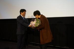 映画「8年越しの花嫁　奇跡の実話」岡山先行上映初日舞台挨拶