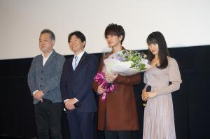 映画「8年越しの花嫁　奇跡の実話」岡山先行上映初日舞台挨拶