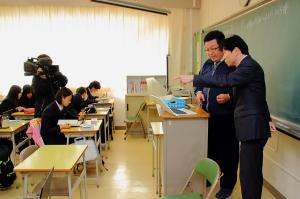 学校視察〔岡山県立林野高等学校〕