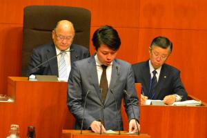 教育再生・子ども応援特別委員会　河野慶治委員長