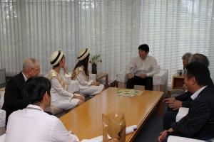 備前焼小町表敬訪問
