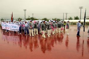 第73回国民体育大会（福井しあわせ元気国体）総合開会式〔入場行進前〕