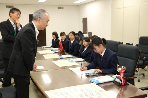 電卓実演