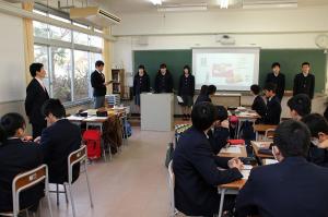 学校視察〔岡山県立矢掛高等学校〕