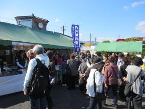 加茂駅でのおもてなし