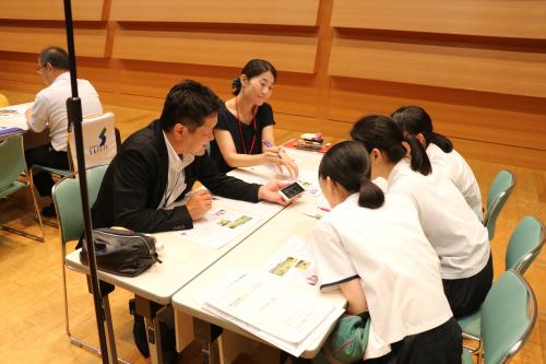 ▲各ブースでの様子（岡山会場）