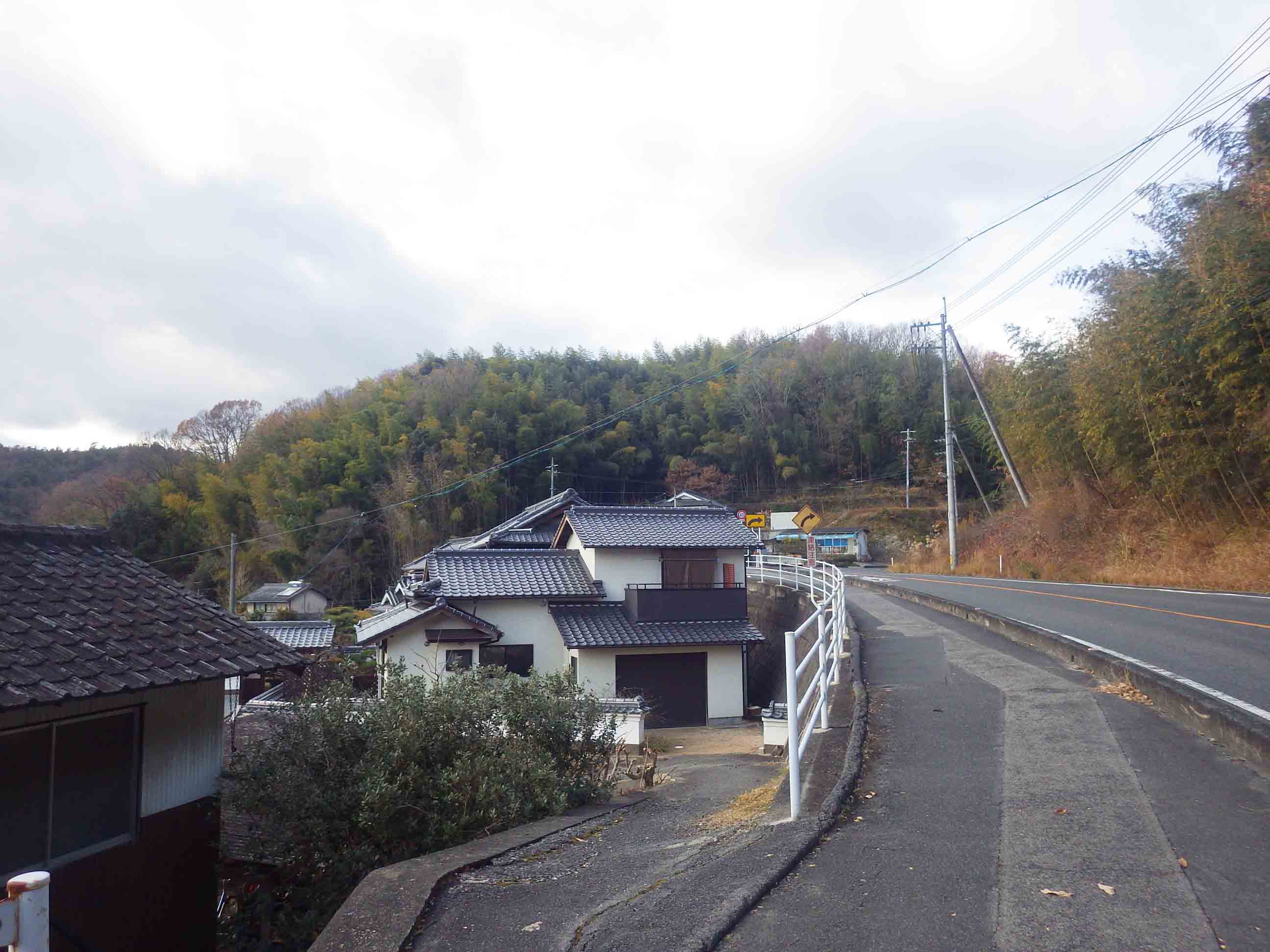 神子山城の遠景