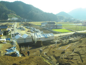 尾崎遺跡の様子