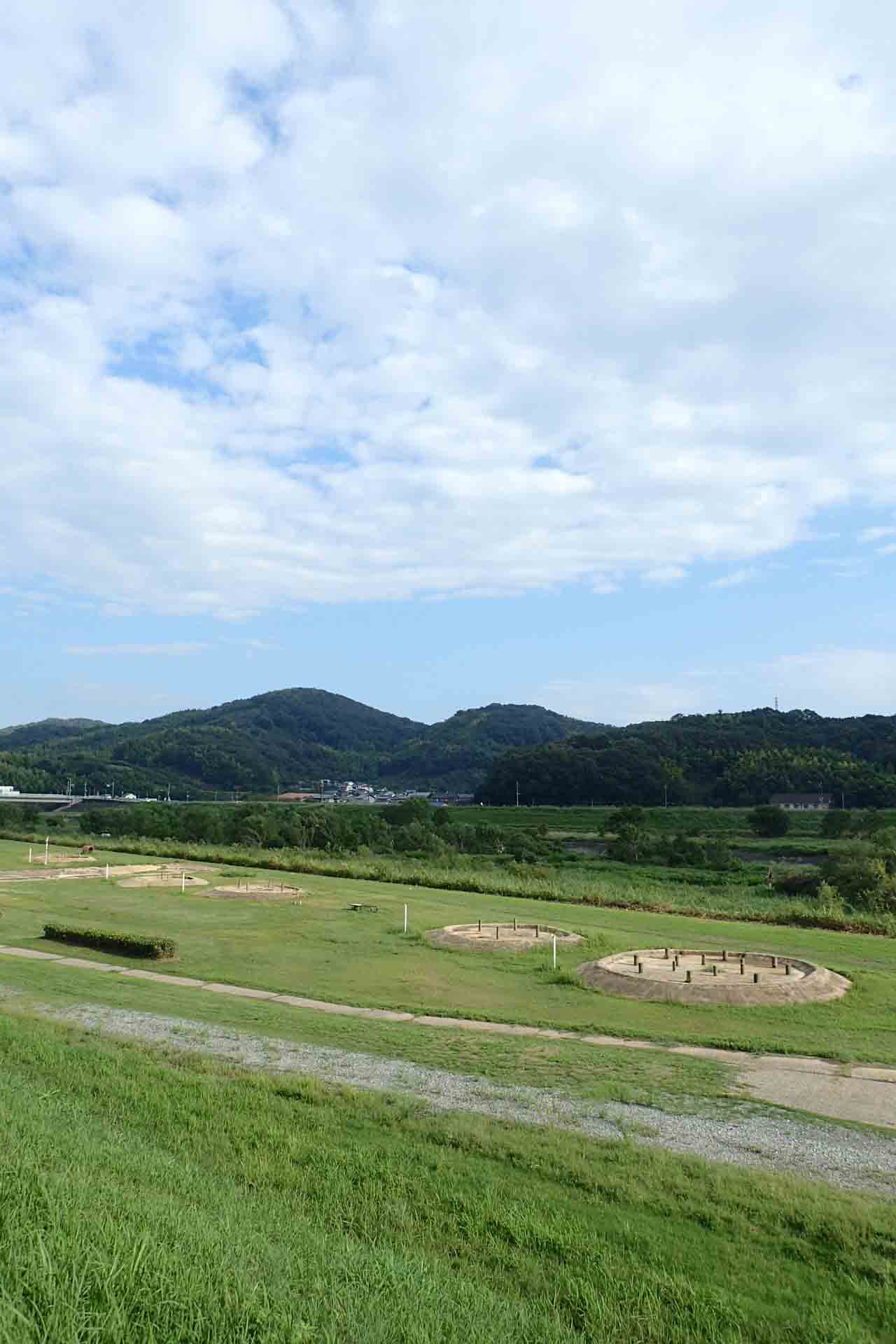 現在の百間川河川敷