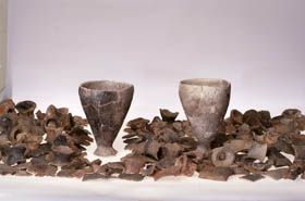 写真２　弥生時代後期の製塩土器（岡山県百間川原尾島遺跡）