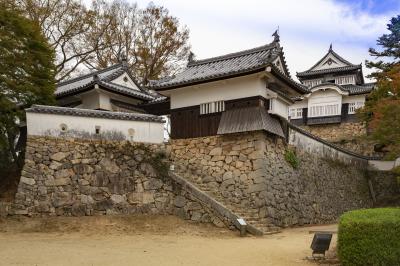 小松山城の櫓と天守