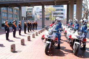 春の交通安全県民運動出発式