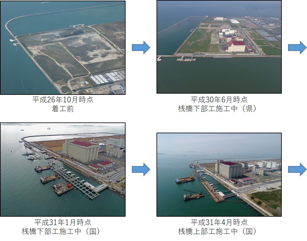 7号埠頭桟橋の建設1