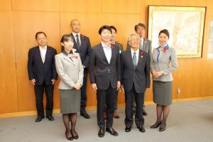 赤い羽根共同募金メッセージ伝達式