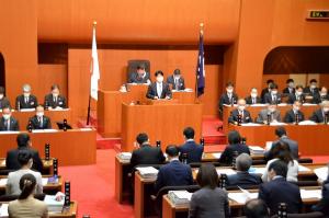 県議会11月定例会開会