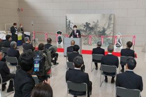 岡山県立美術館特別展「雪舟と玉堂－ふたりの里帰り」開会式