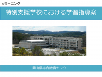 特別支援学校における　表紙