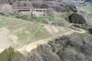 空から調査区を見た様子です。