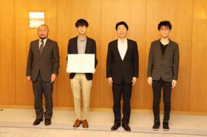 岡山県新型コロナウイルス対策サイト プロジェクトチームへの感謝状贈呈式