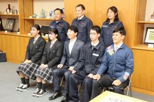 県立井原高等学校の知事表敬訪問