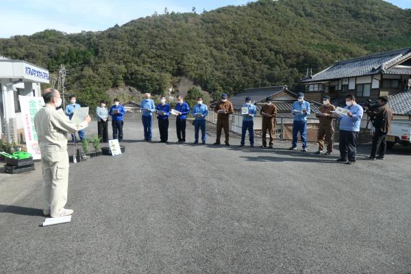 全国植樹祭の説明、森林教室