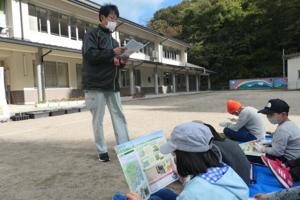 全国植樹祭の説明、森林教室