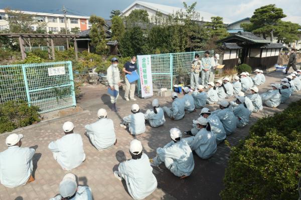 全国植樹祭の説明、森林教室