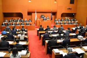 県議会11月定例会開会