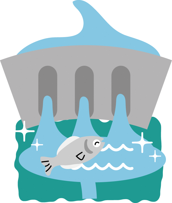 きれいなダム湖