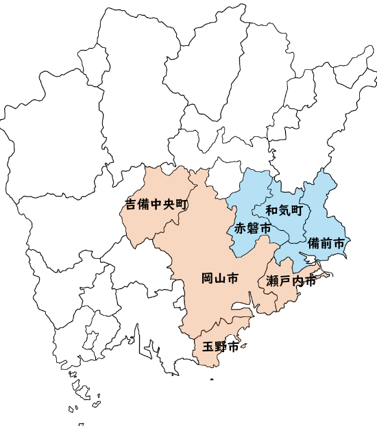 所管区域の地図