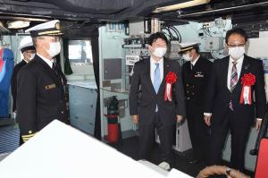 海上自衛隊訓練支援艦「てんりゅう」体験航海