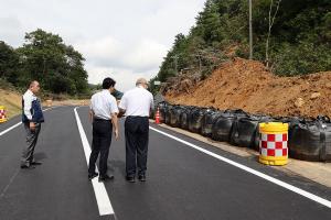 台風7号被災地視察〔鏡野町〕