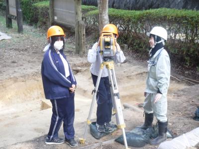 測量体験の風景です