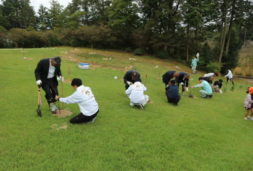 植樹の様子