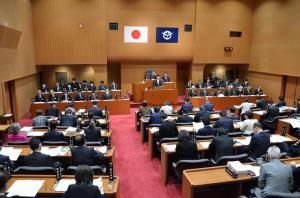 県議会11月定例会開会