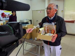 取材に答える森田会長