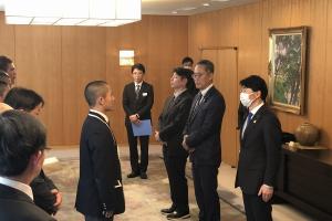 選抜高校野球大会出場校表敬訪問〔創志学園高等学校〕