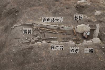 箱式石棺（北西から）