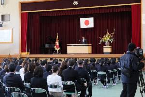 玉野市立荘内中学校入学式