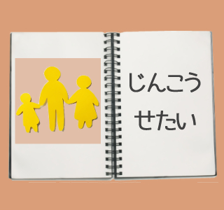 「総人口、世帯数、１世帯当たり人員」のアイコン
