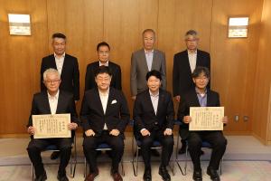 消防団に対する感謝状贈呈式