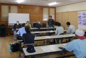 講師のぶどう部会長と３名の農業士