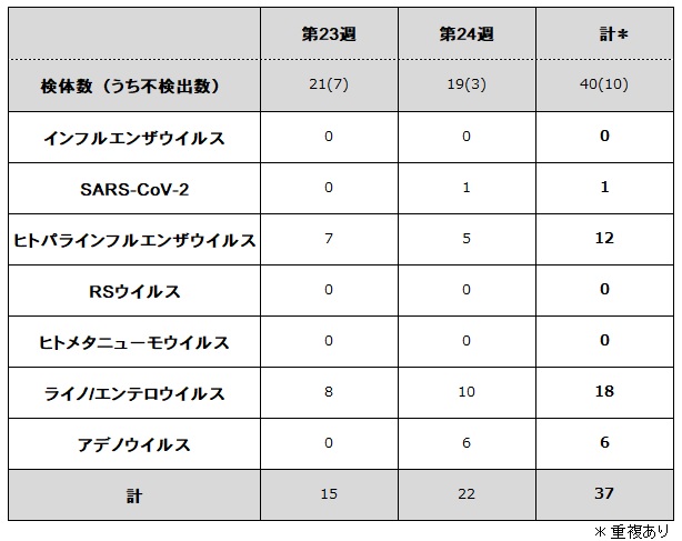 検出ウイルス