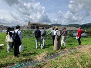 視察の様子を撮影した写真です