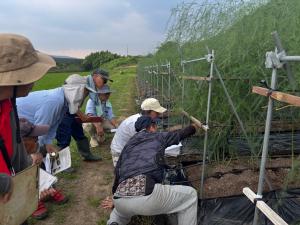 活発に意見交換する生産者の写真