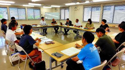 関係者打ち合わせの様子