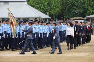 岡山県警察発足70周年記念視閲式